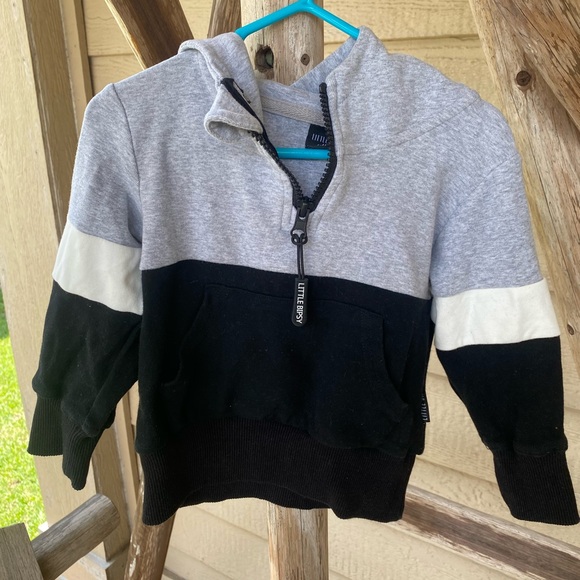 Little bipsy color block hoodie , 12-18M guc - Picture 1 of 1